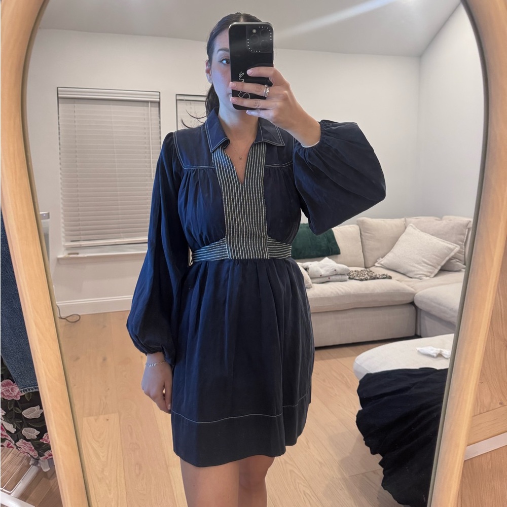 Nordstrom Dark Blue Long Sleeve Dress brand new